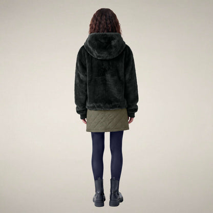 Laila Reversible Hooded Jacket - Nori Green