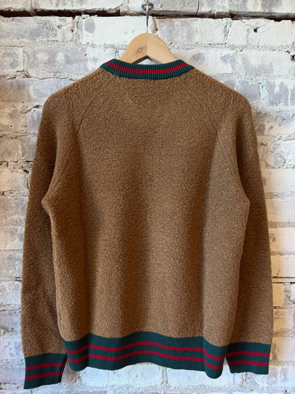 Gallia Oban Sweater in ochre, featuring a cozy knit design and long sleeves