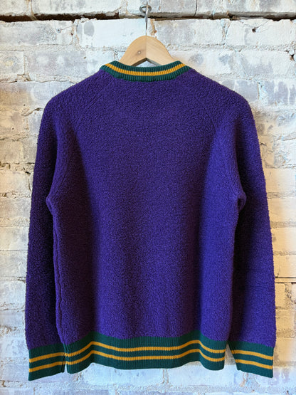 Gallia Oban purple sweater with a classic knit design
