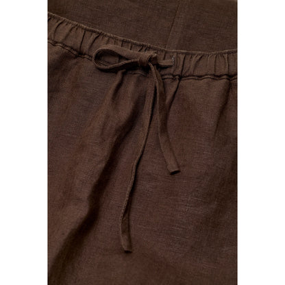 Women's linen maxi skirt in maple brown by Closed Women's, featuring a flowing design and comfortable fit.