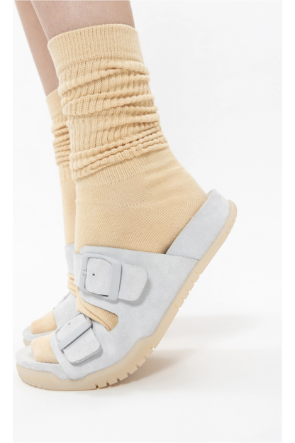 Savannah Hydro-Suede Slide - Ice - DUNE + SALT