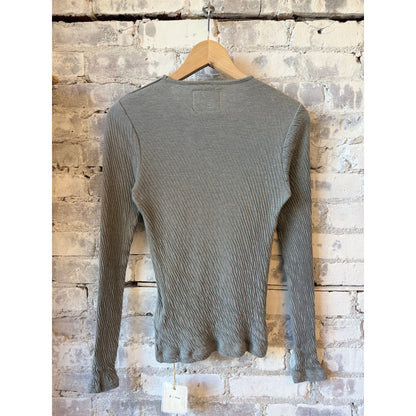 V::Room LS High-Soft Double-Face Crew - Charcoal Dim Gray