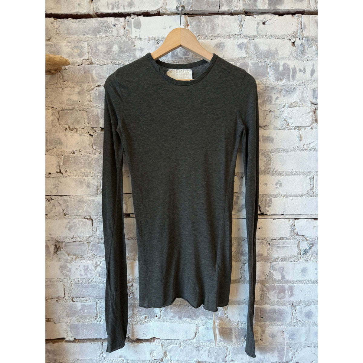 V::Room LS Hi-Soft Jersey Inner Crew - Black Dark Slate Gray