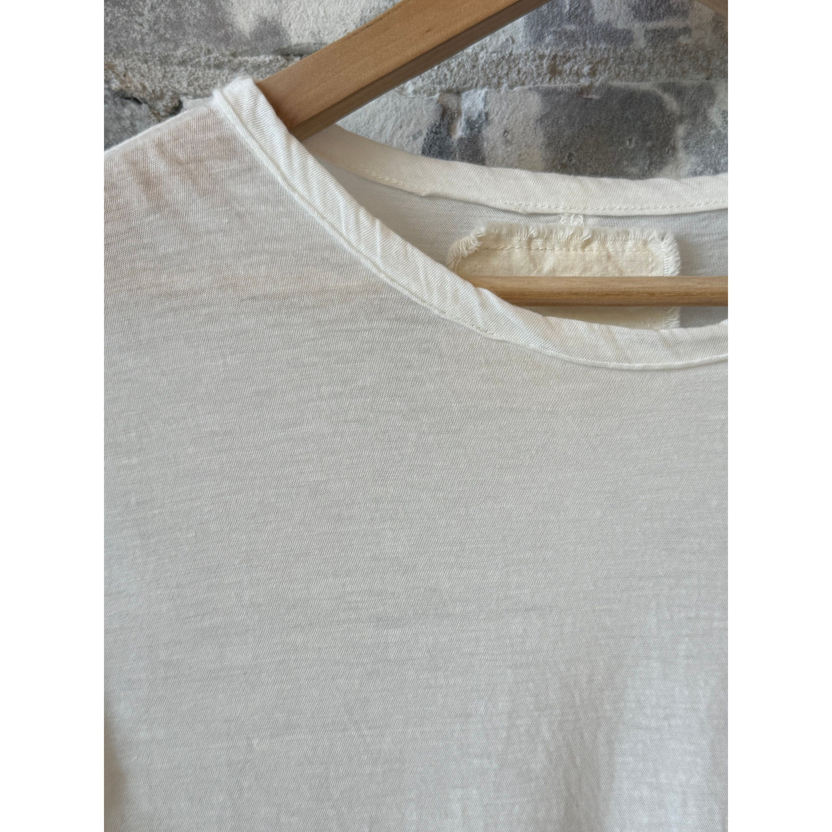 V::Room LS Hi-Soft Jersey Inner Crew - White Gray