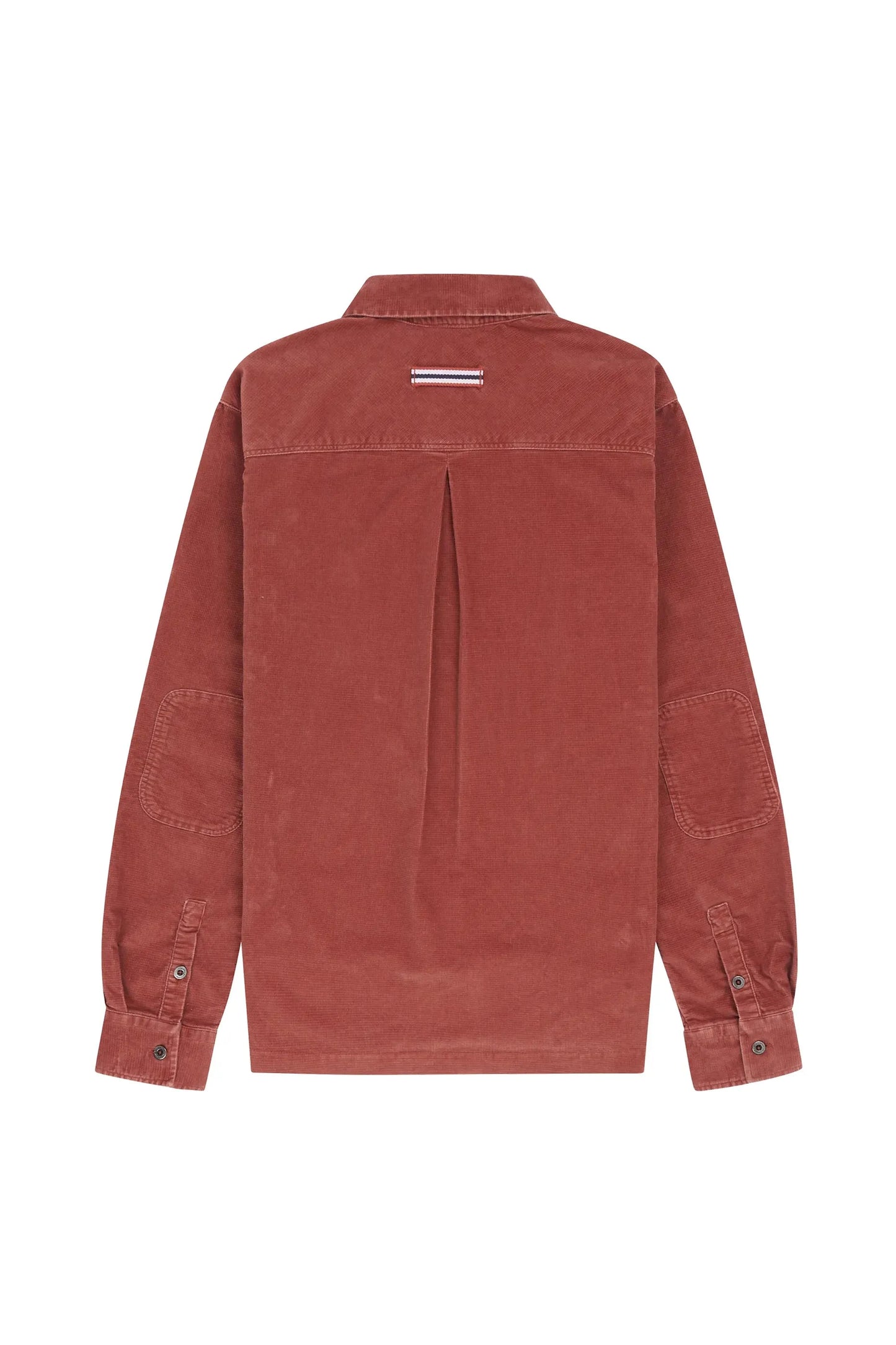Men's Ranger Velvet Half-Zip Shirt - Terra Red - DUNE + SALT