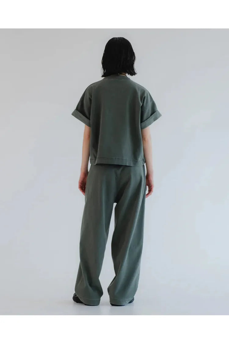 Reformer Twill Jersey Pants - Forest Green - DUNE + SALT