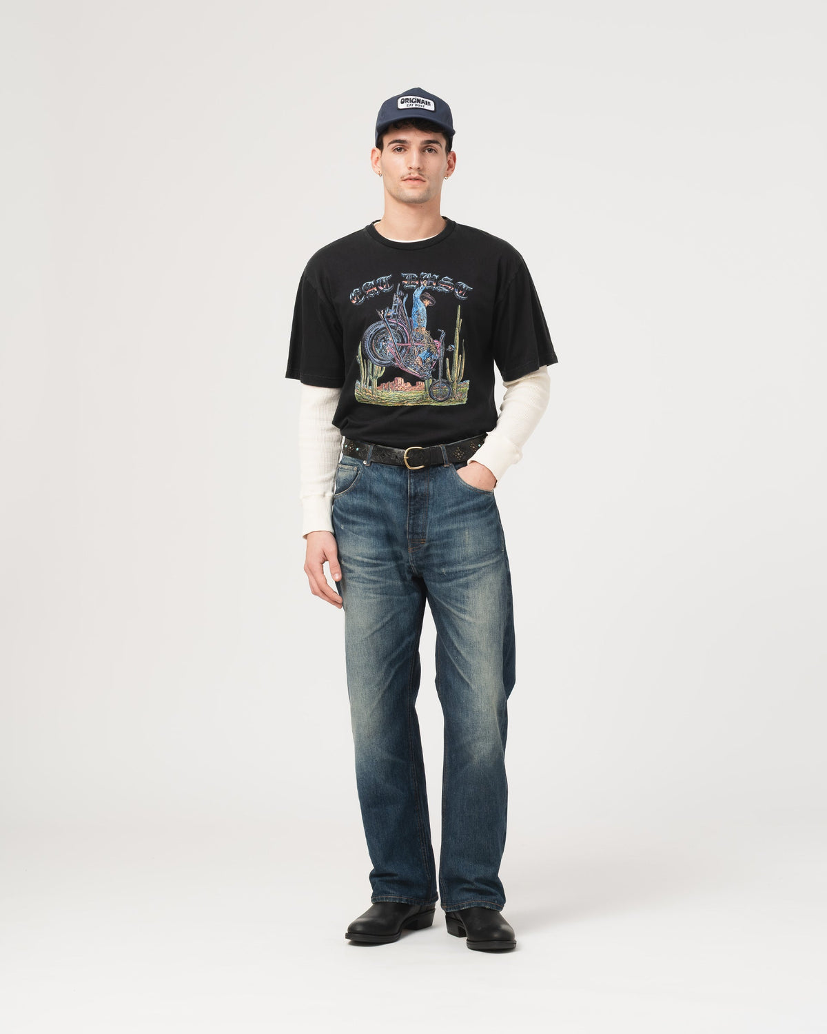 Rodeo Basic Jersey Tee - Black