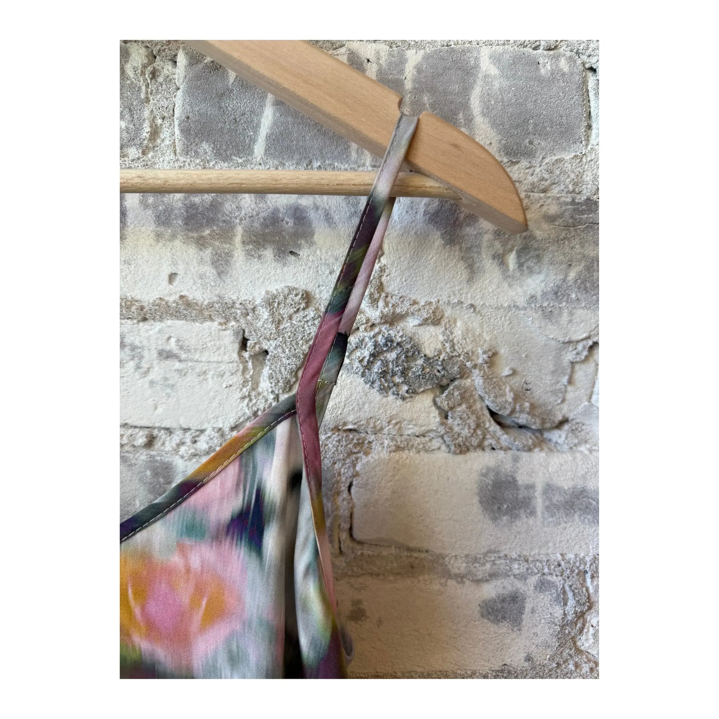 Women's Mabel Dress in Hazy Floral by The Little Project, featuring a flowy silhouette and vibrant floral print.