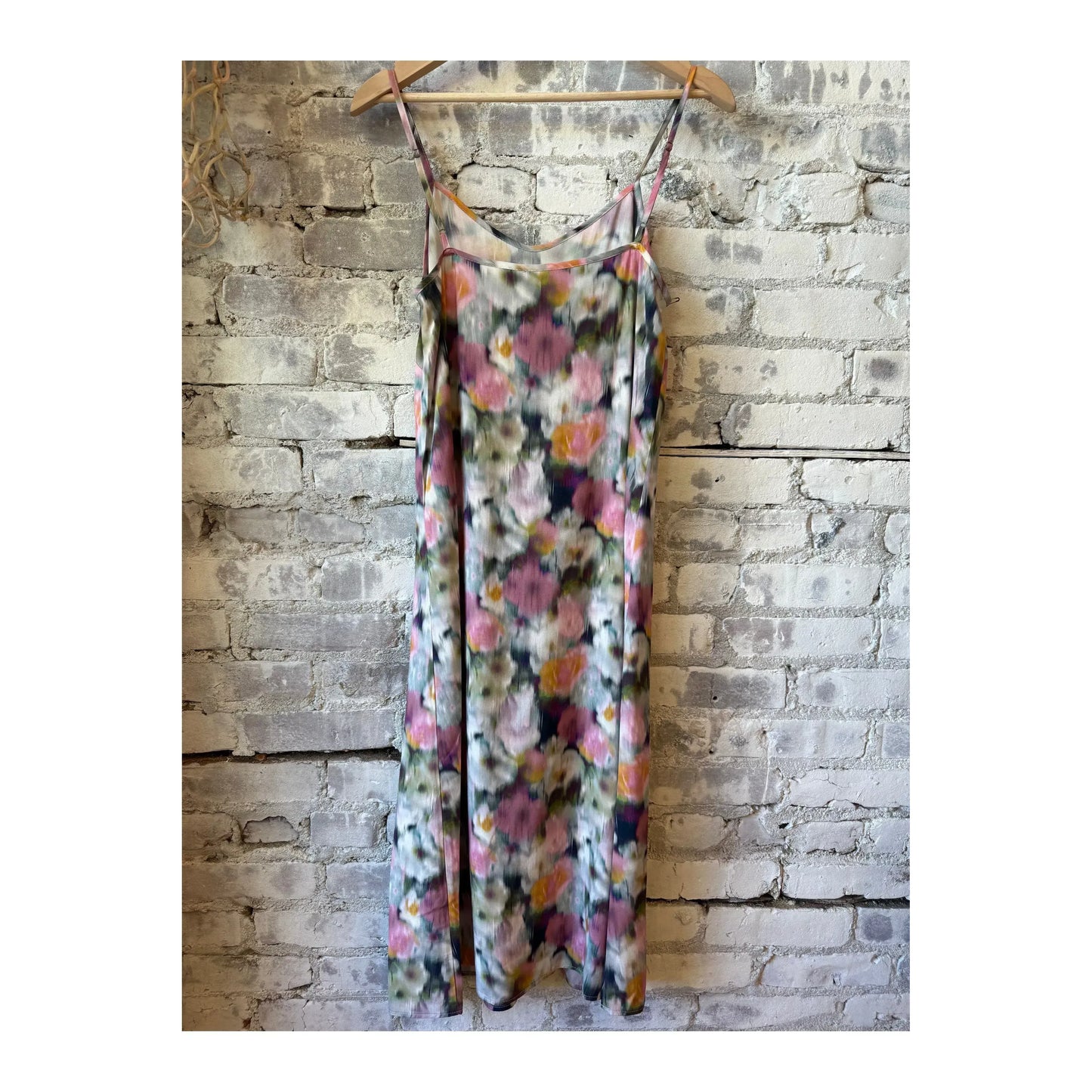 Women's Mabel Dress in Hazy Floral pattern by The Little Project, featuring a flowy fabric and floral design.