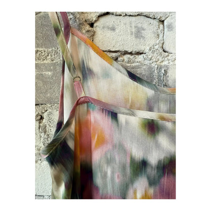 Women's Mabel Dress in Hazy Floral by The Little Project, featuring a lightweight fabric and a stylish floral pattern.