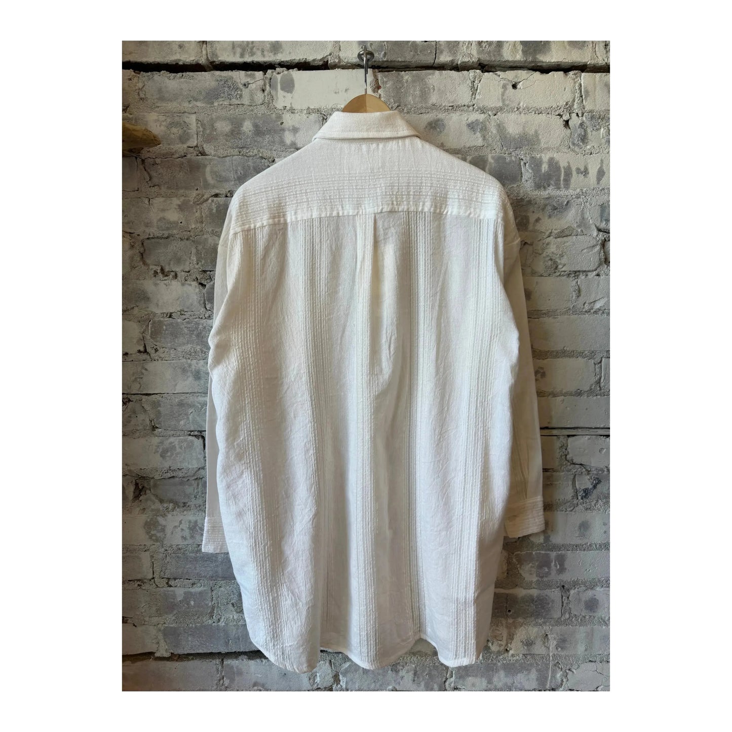White Mariam shirt for women by LemLem, featuring traditional embroidery and a relaxed fit.