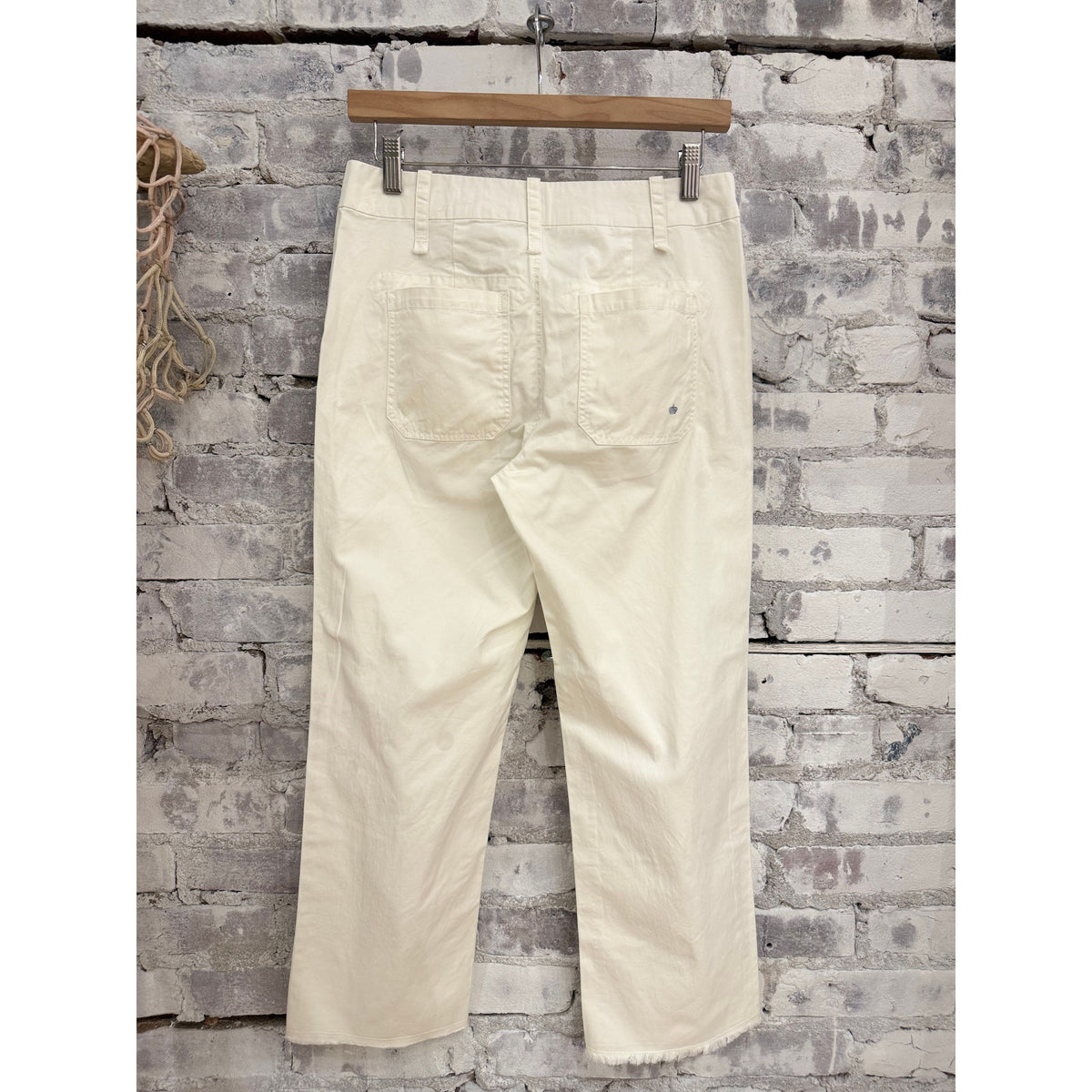 Women's G1 Market Capri in white, showcasing lightweight fabric and comfortable fit, perfect for casual summer wear.