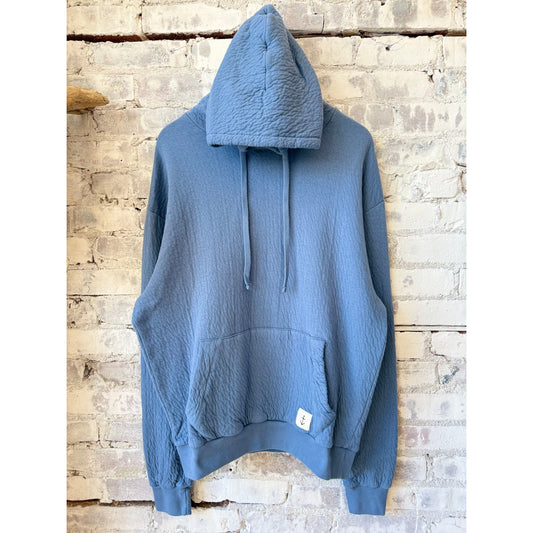 Men's La Paz Matias Hood in Indigo, featuring soft fabric and stylish design, perfect for casual wear.