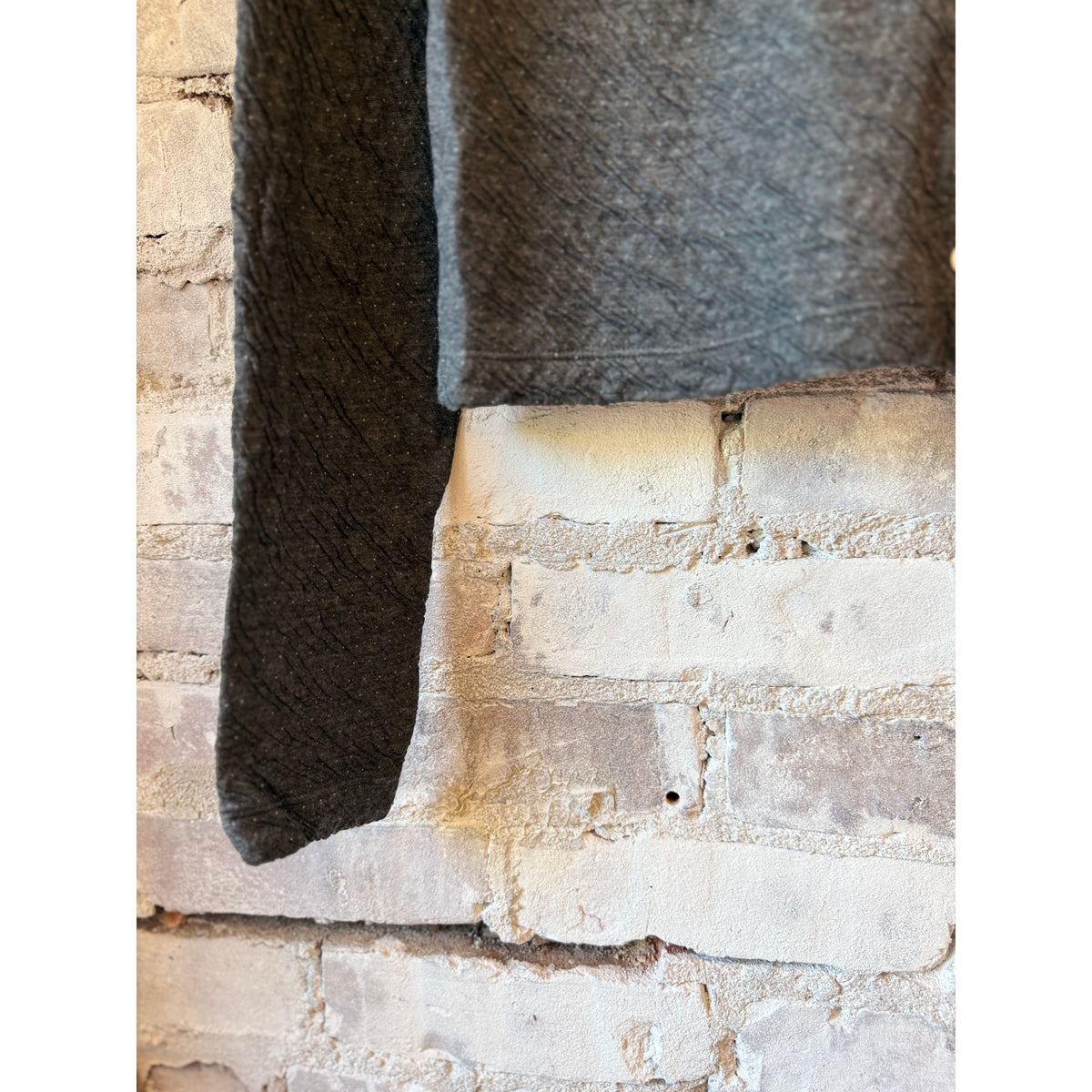 V::Room Melange Double-Face Cardigan - Heather Charcoal Black