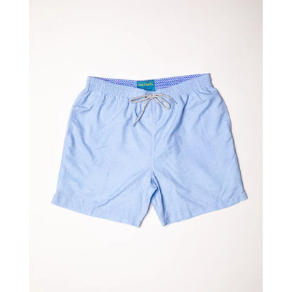 Men's Cyclist Liner Swim Trunks - Solid Linen Sky - DUNE + SALT