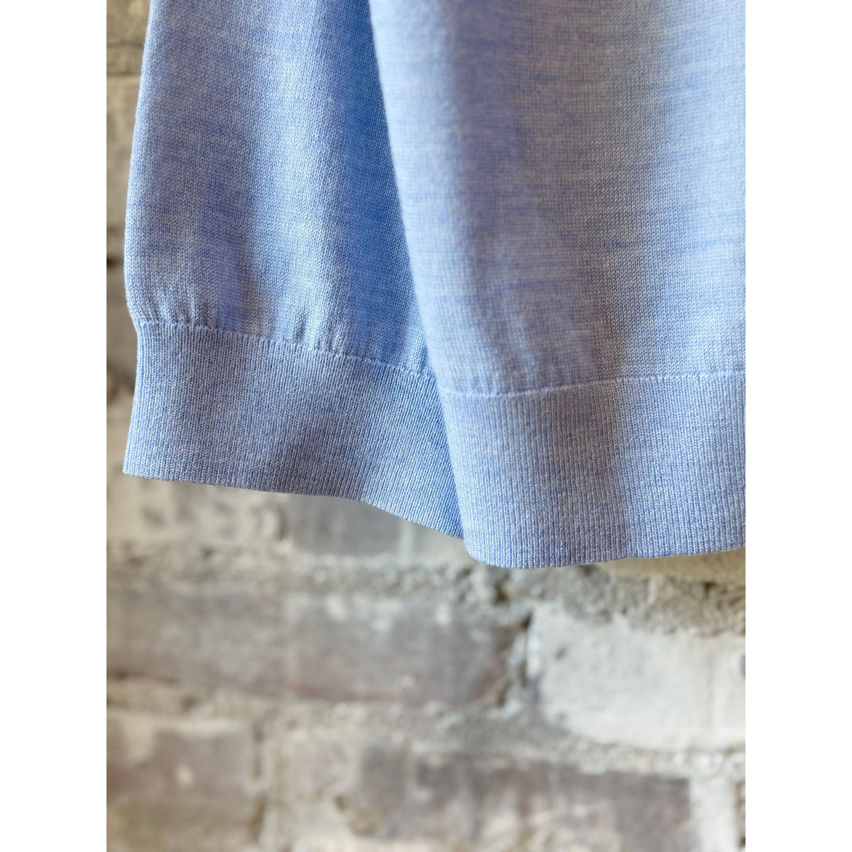 Secular Merino V Neck Sweater - Blue Dim Gray