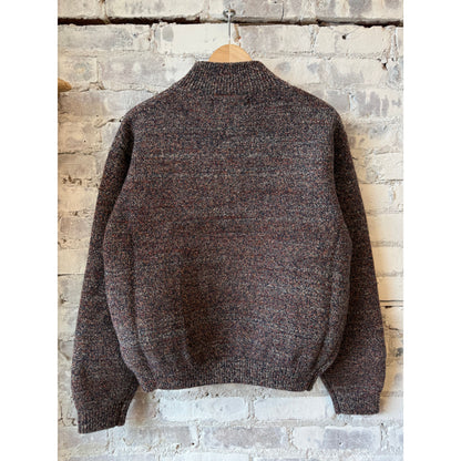 Men's Big Rock Candy Mountaineering Metanoia Sweater in Passion Fruit, featuring vibrant knit fabric and classic crewneck design.