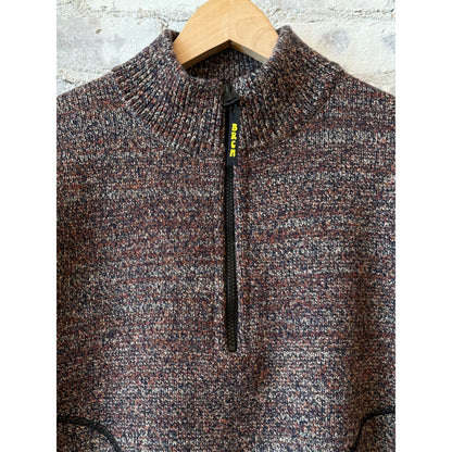 Men's Big Rock Candy Mountaineering Metanoia Sweater in Passion Fruit with a cozy knit texture and vibrant color.