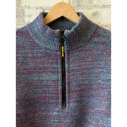 Men's Metanoia Sweater by Big Rock Candy Mountaineering in Tutti Frutti, featuring colorful, patterned knit design.