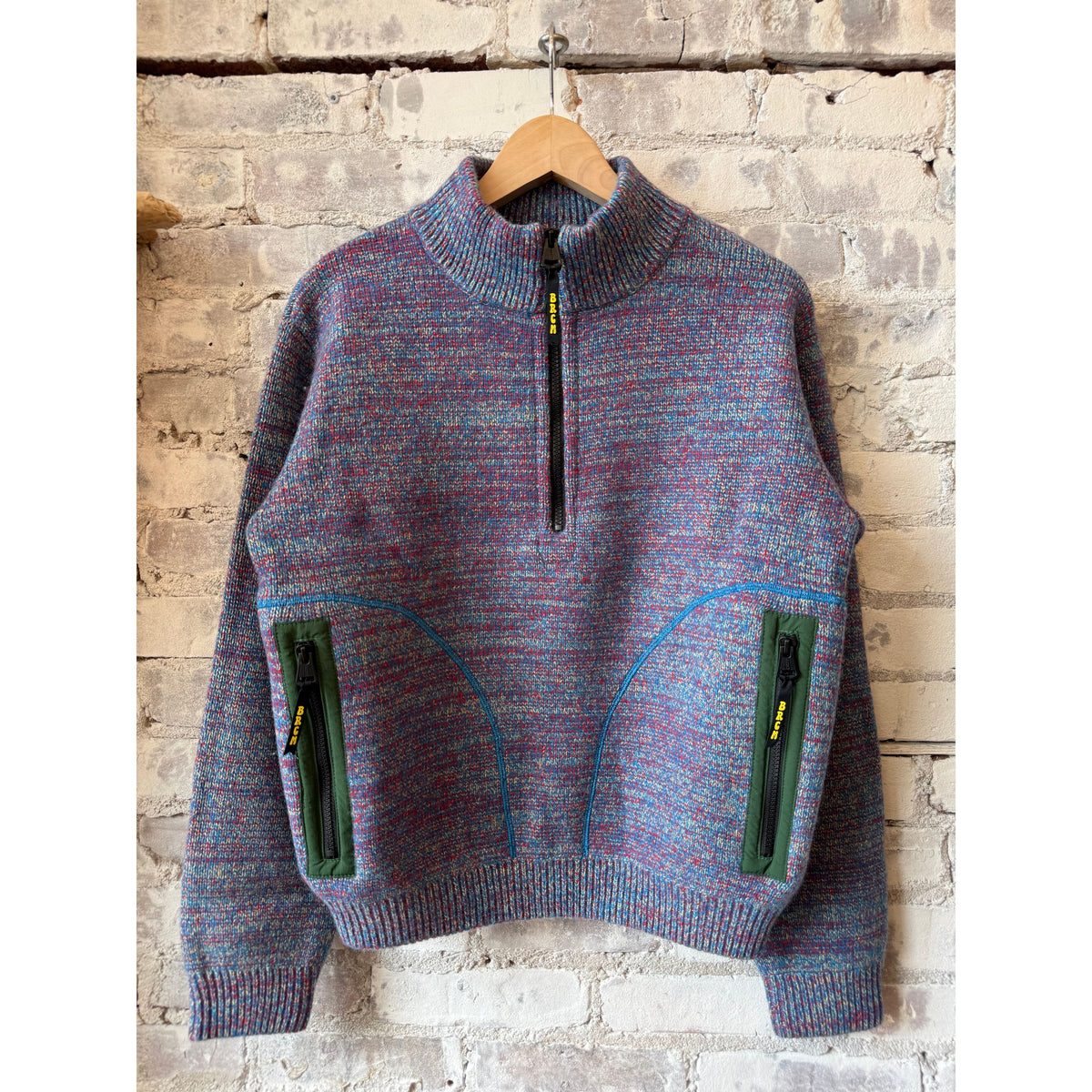 Men's Metanoia Sweater by Big Rock Candy Mountaineering in Tutti Frutti with colorful knit pattern and cozy fit.