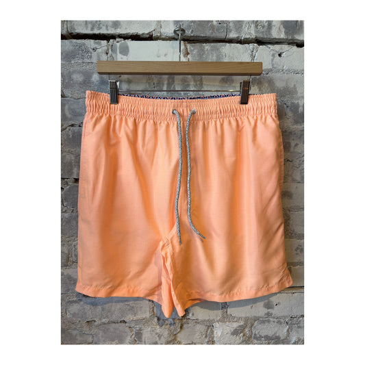 Cyclist Liner Swim Trunks - Orange Solid Linen - DUNE + SALT