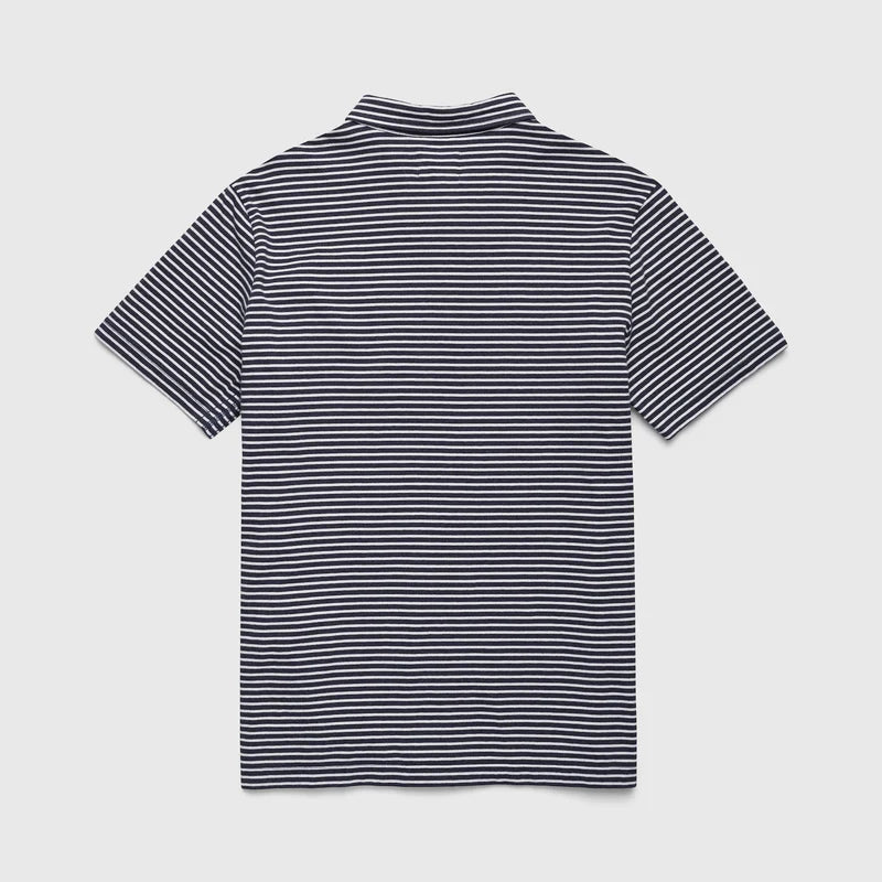 Michael Striped Polo - Navy/White - DUNE + SALT
