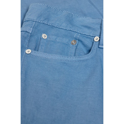 Women's Milo Straight Pants in Stone Blue by Closed Women’s, showing the fitted high-rise design and clean, tailored look.