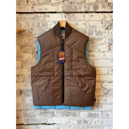 Men's Minarets Vest by Big Rock Candy Mountaineering in cappuccino color, featuring a stylish and functional outdoor vest.