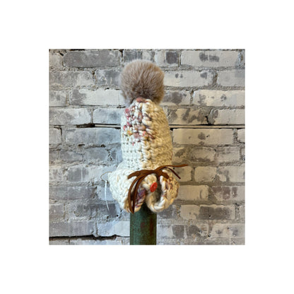 Mischa Lampert Twombly Fro Tri and Blush XL Pom women's accessories shown in the image.