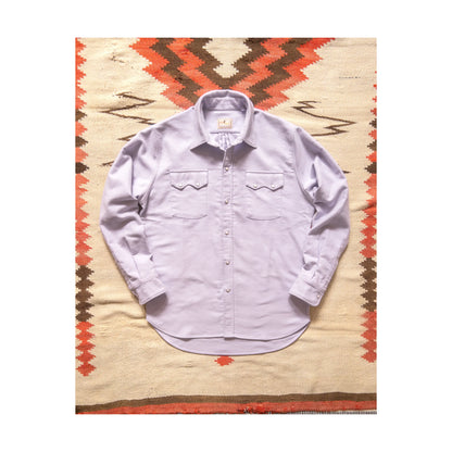 Men's Wythe Moleskin Snap Shirt in Alpenglow color, featuring a classic snap-front design and durable moleskin fabric.