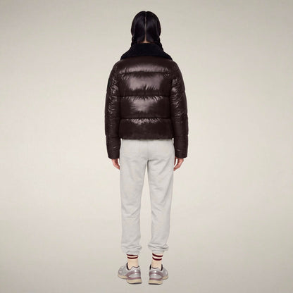 Moma Puffer Jacket - Brown Black