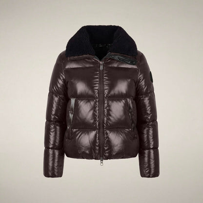 Moma Puffer Jacket - Brown Black