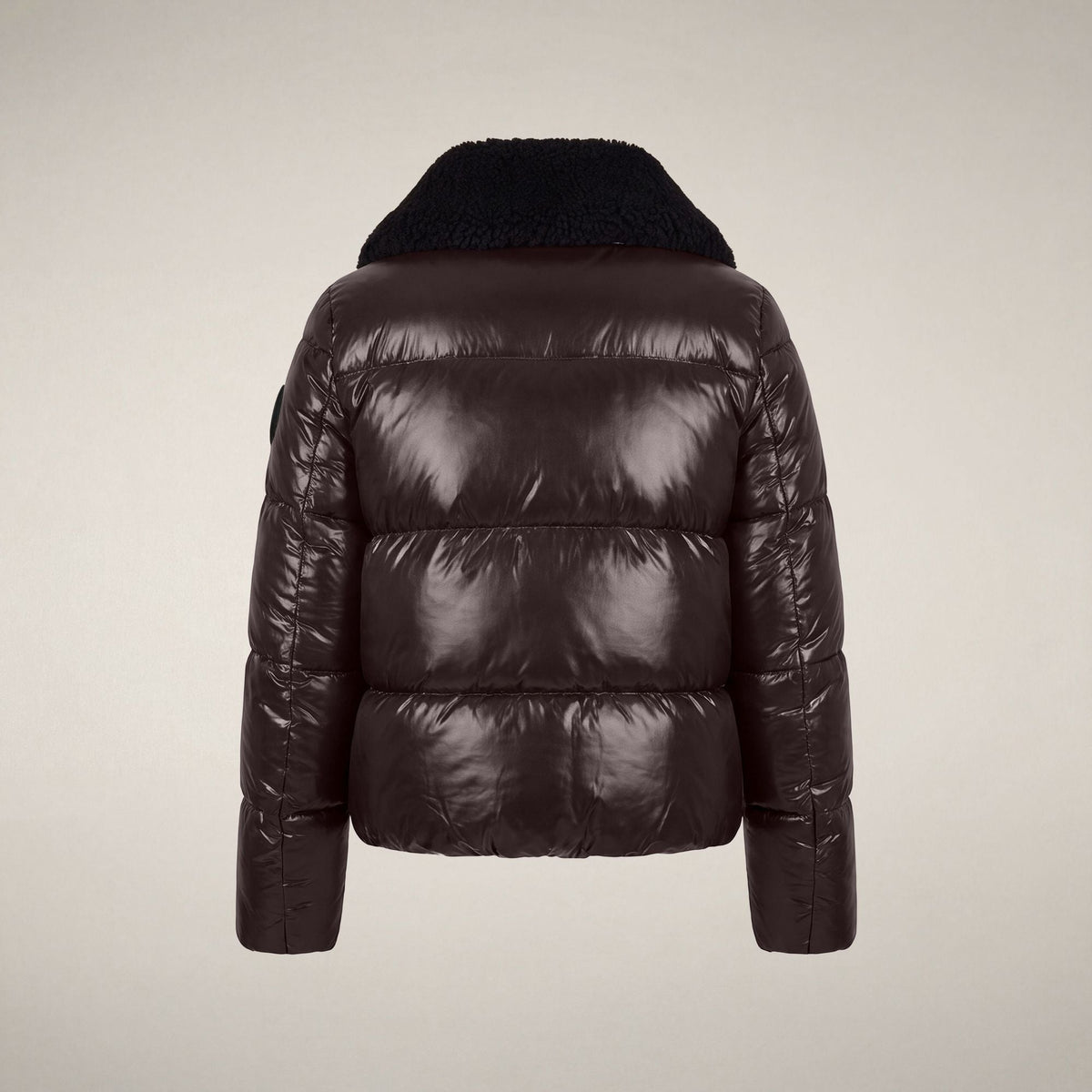 Moma Puffer Jacket - Brown Black