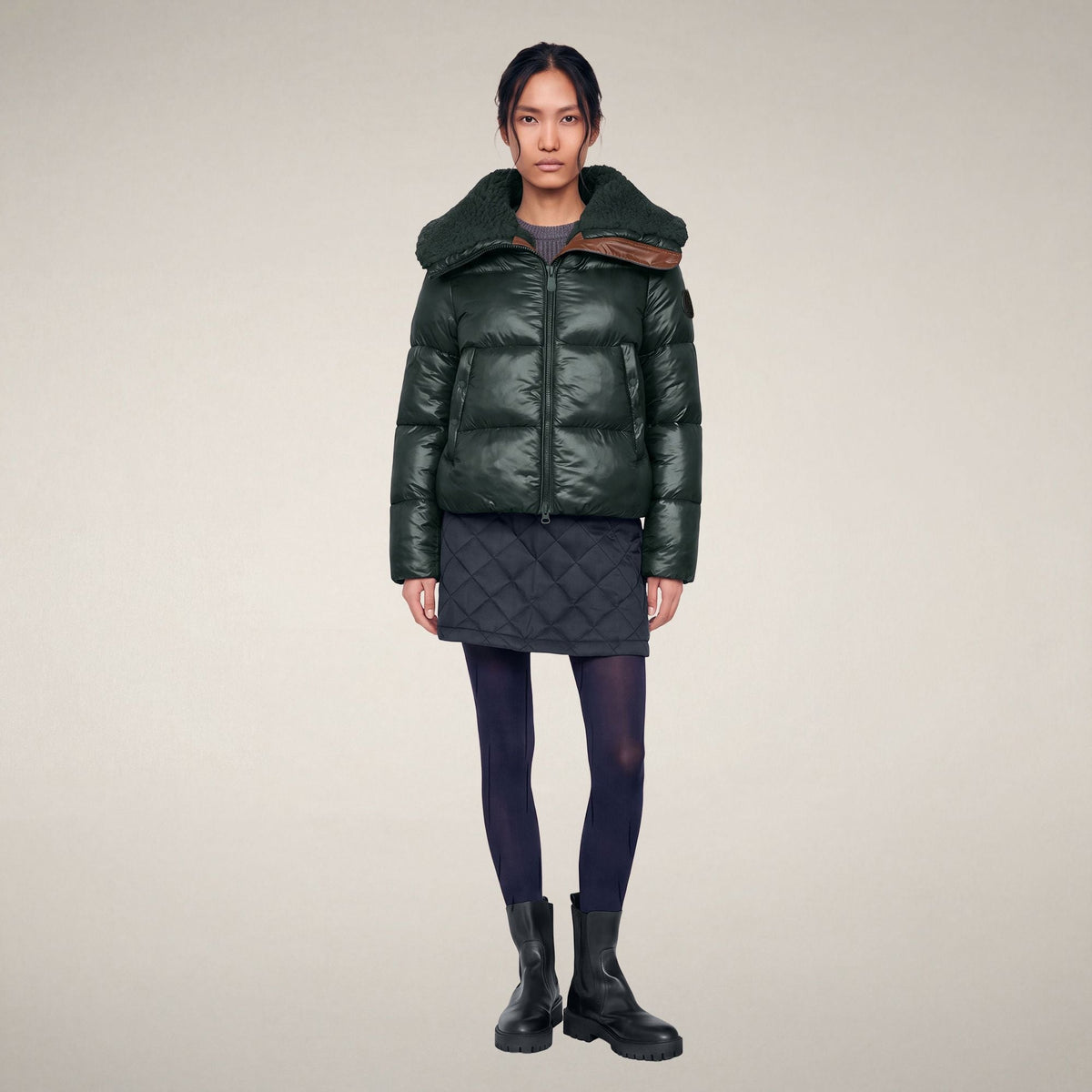 Moma Puffer Jacket - Nori Green