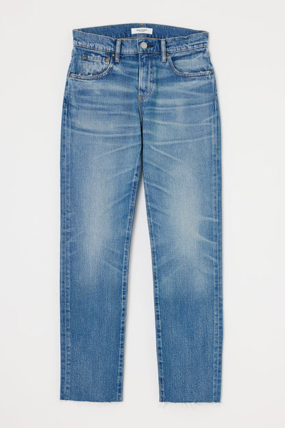 Moussy Coney Slim Straight Jean - Light Blue Dark Slate Blue