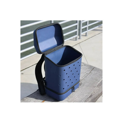 Abyss blue Mulus Bag accessory with sleek design and textured surface, showcased against a neutral background.
