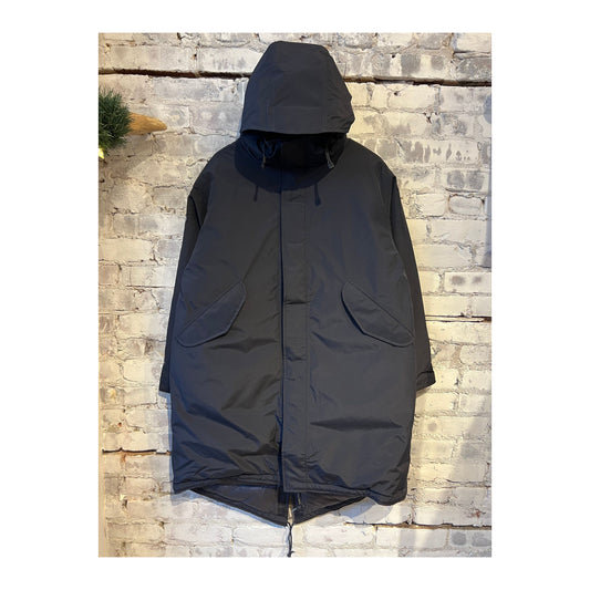 GORE-TEX Long Down Coat - Navy - DUNE + SALT
