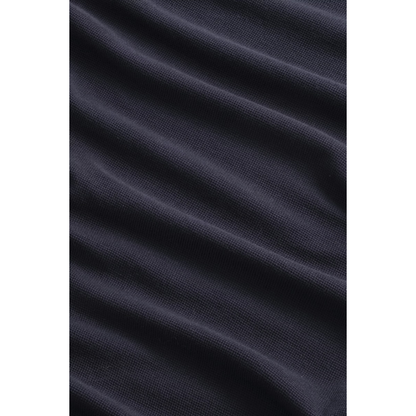 Men's navy blue waffle knit tee by NN07, featuring a textured fabric and classic crew neck design.