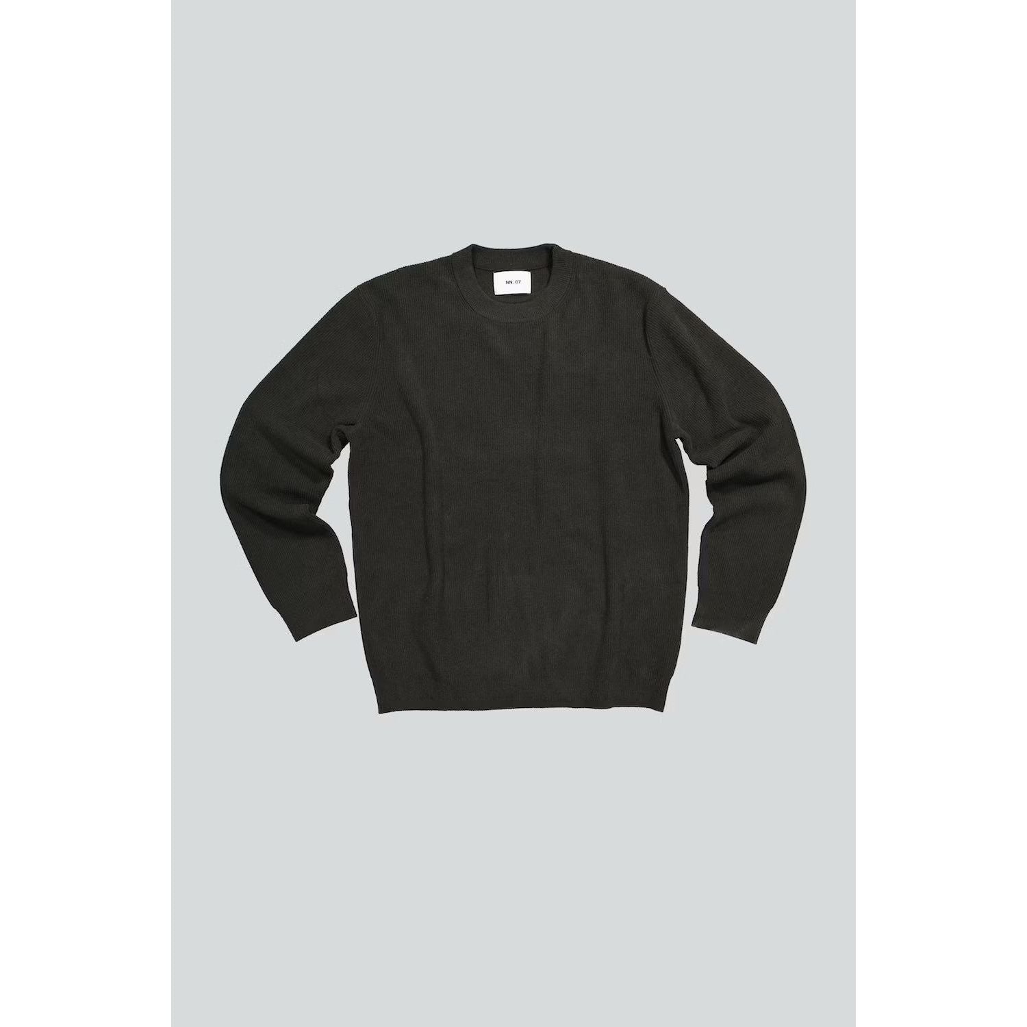Men's dark army-colored Danny sweater by NN07, featuring a cozy knit fabric and classic fit, shown on a neutral background.
