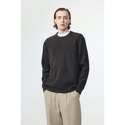 Men's NN07 Danny Sweater in Dark Army, featuring a cozy knitted fabric and classic crewneck design.