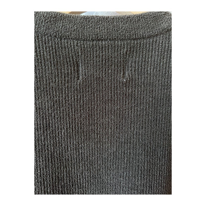 Men's dark army Danny sweater by NN07, featuring a cozy knit design and ribbed collar, shown in close-up detail.