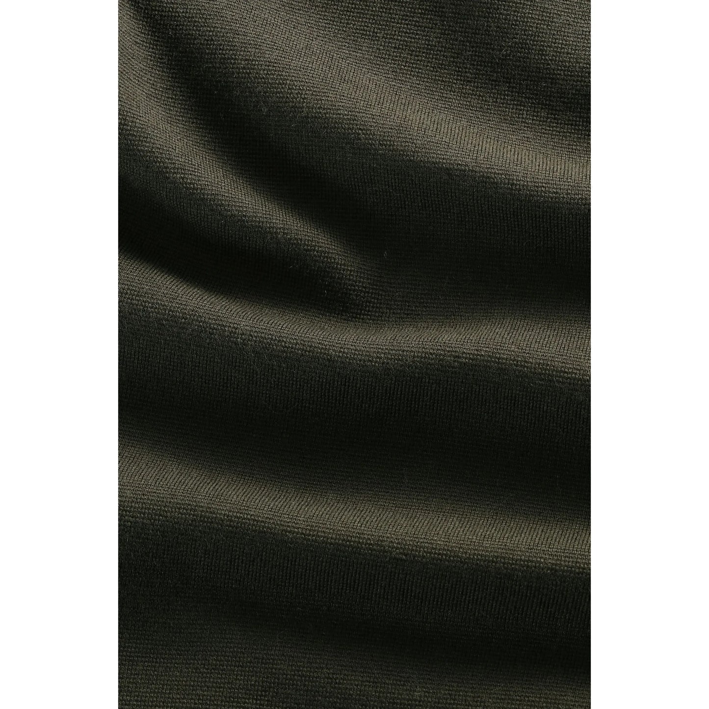 Men's Harald Wool Blend Sweater in Dark Army by NN07 featuring a cozy knit design and ribbed collar on a neutral background.