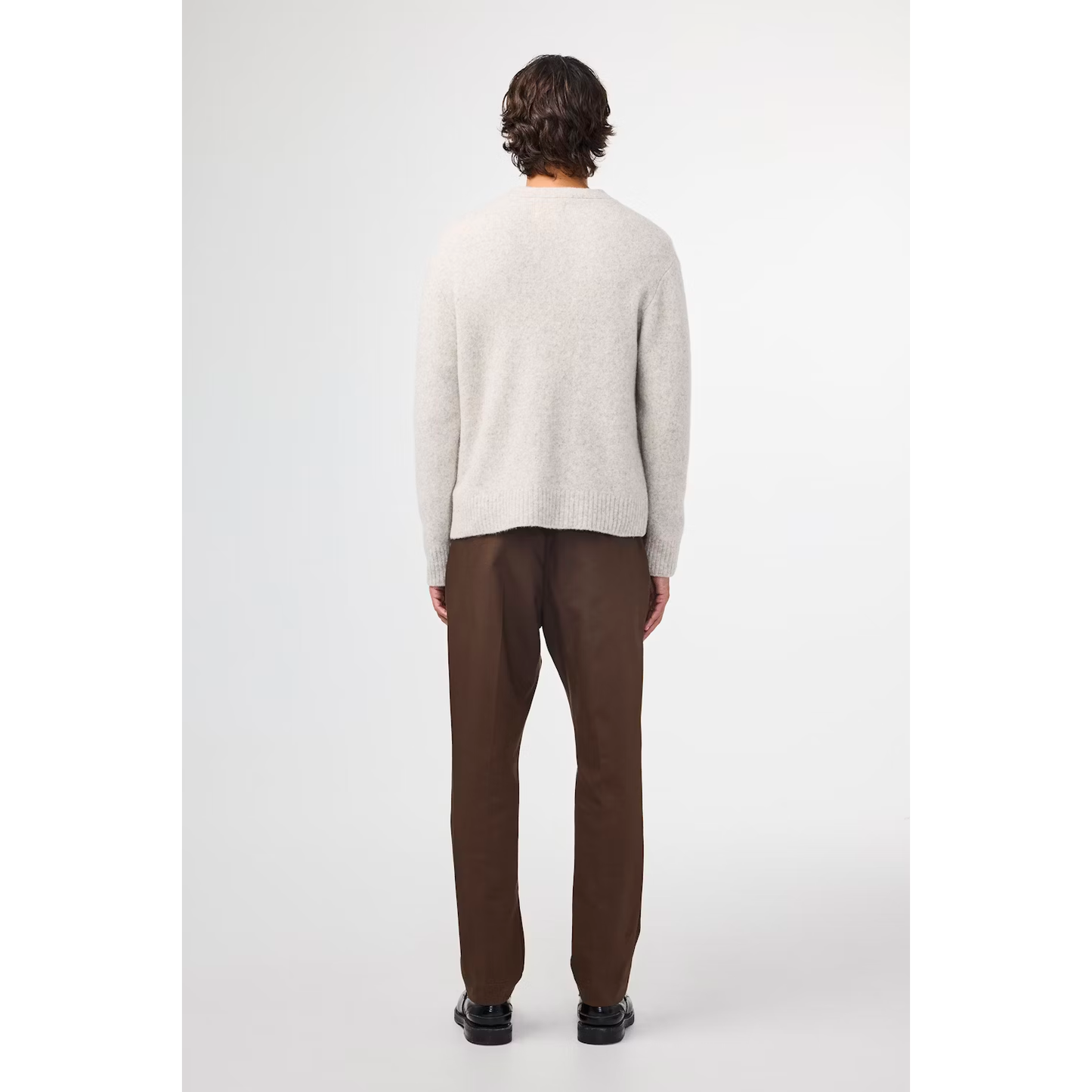 Men's white V-neck cardigan by NN07, John V-Neck Cardigan in White Pepper, displayed on a mannequin.