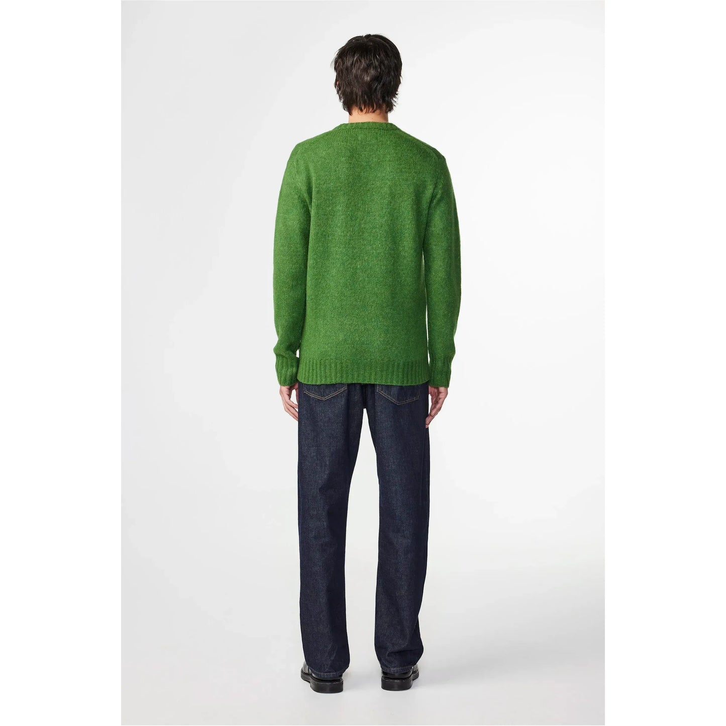 Men's Lee Wool Blend Sweater in Kale, NN07, featuring a cozy knit fabric and classic crew neckline.
