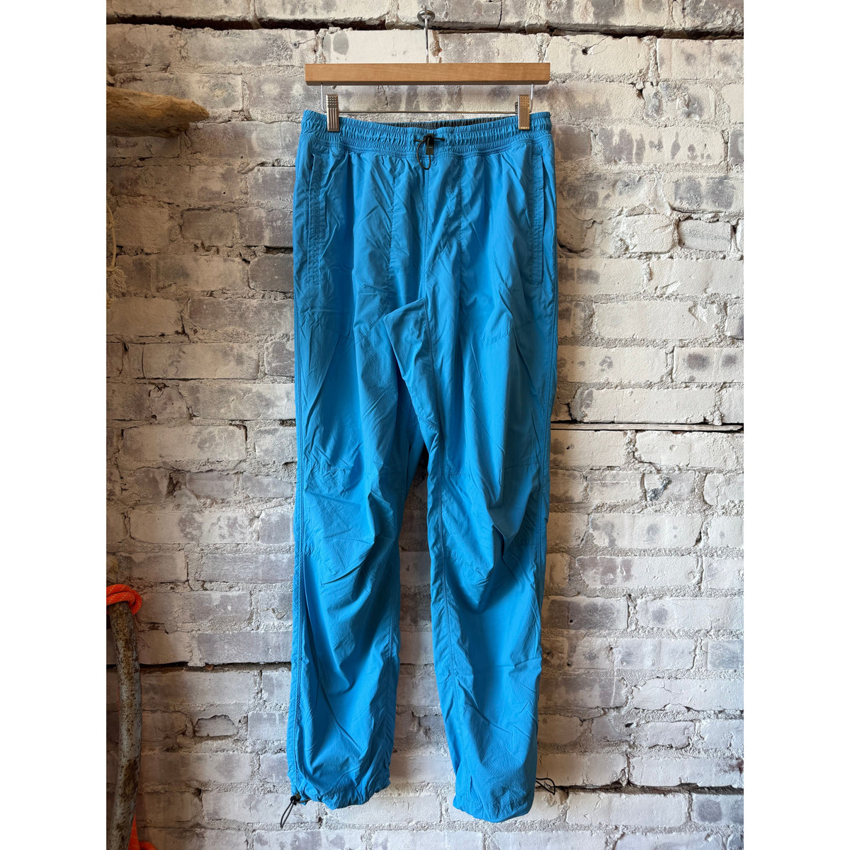 Men's Bright Blue Off-Trail Windpant by Relwen, lightweight outdoor pants with wind-resistant fabric and adjustable waistband.