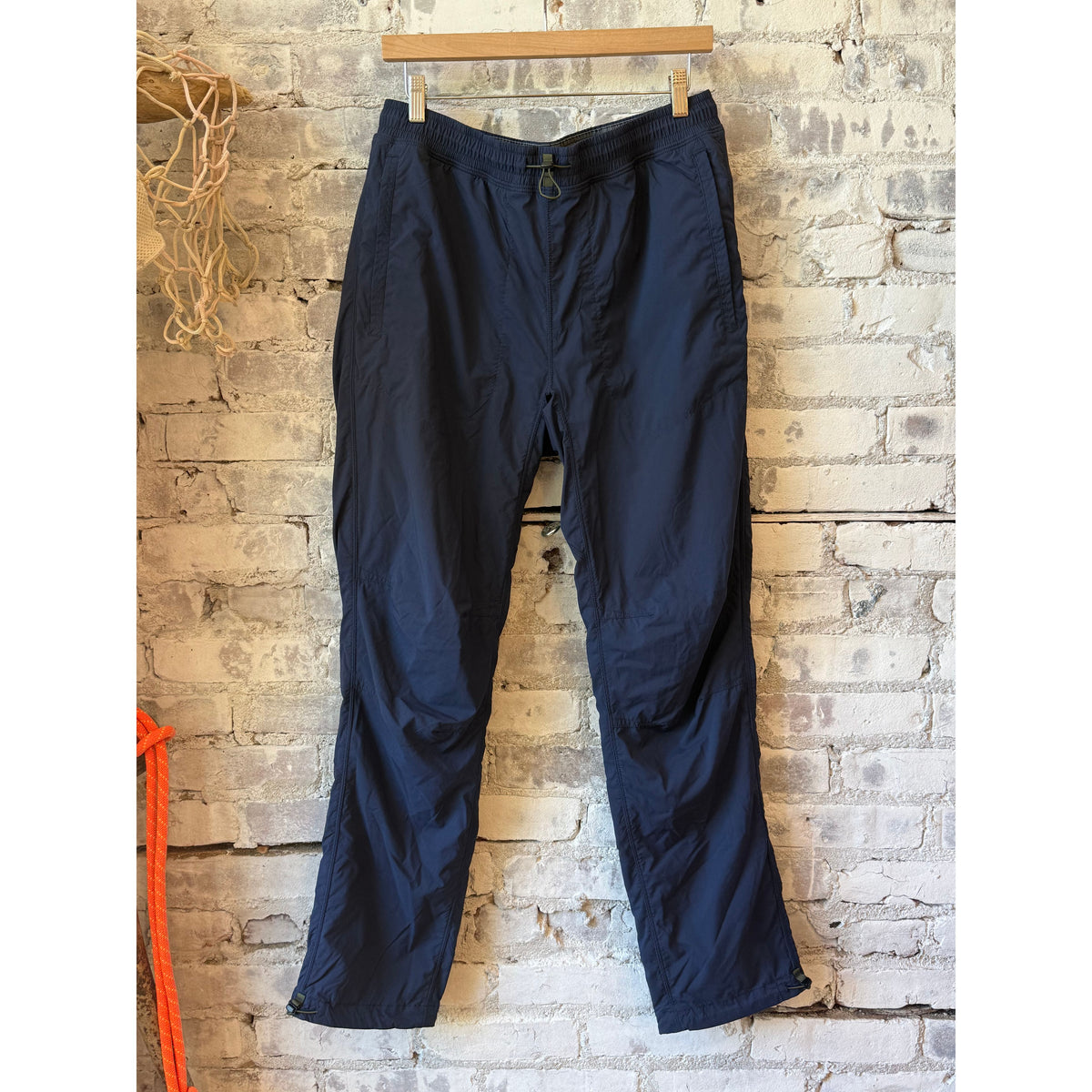 Men's Off-Trail Windpant by Relwen in bright navy, showcasing lightweight, wind-resistant fabric and casual fit for outdoor activities.