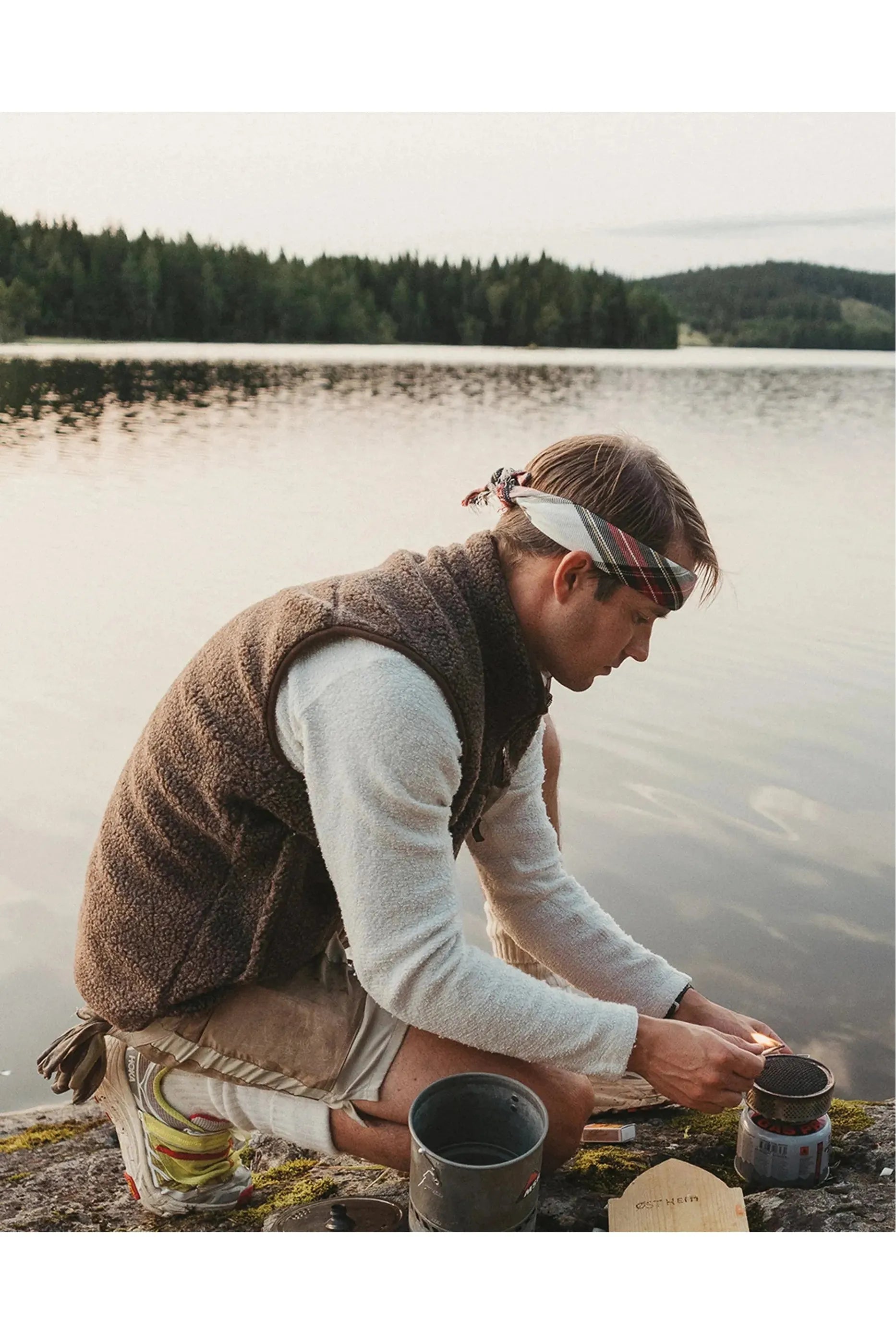 Men's Heroes Wool Fleece Vest - Cowboy - DUNE + SALT