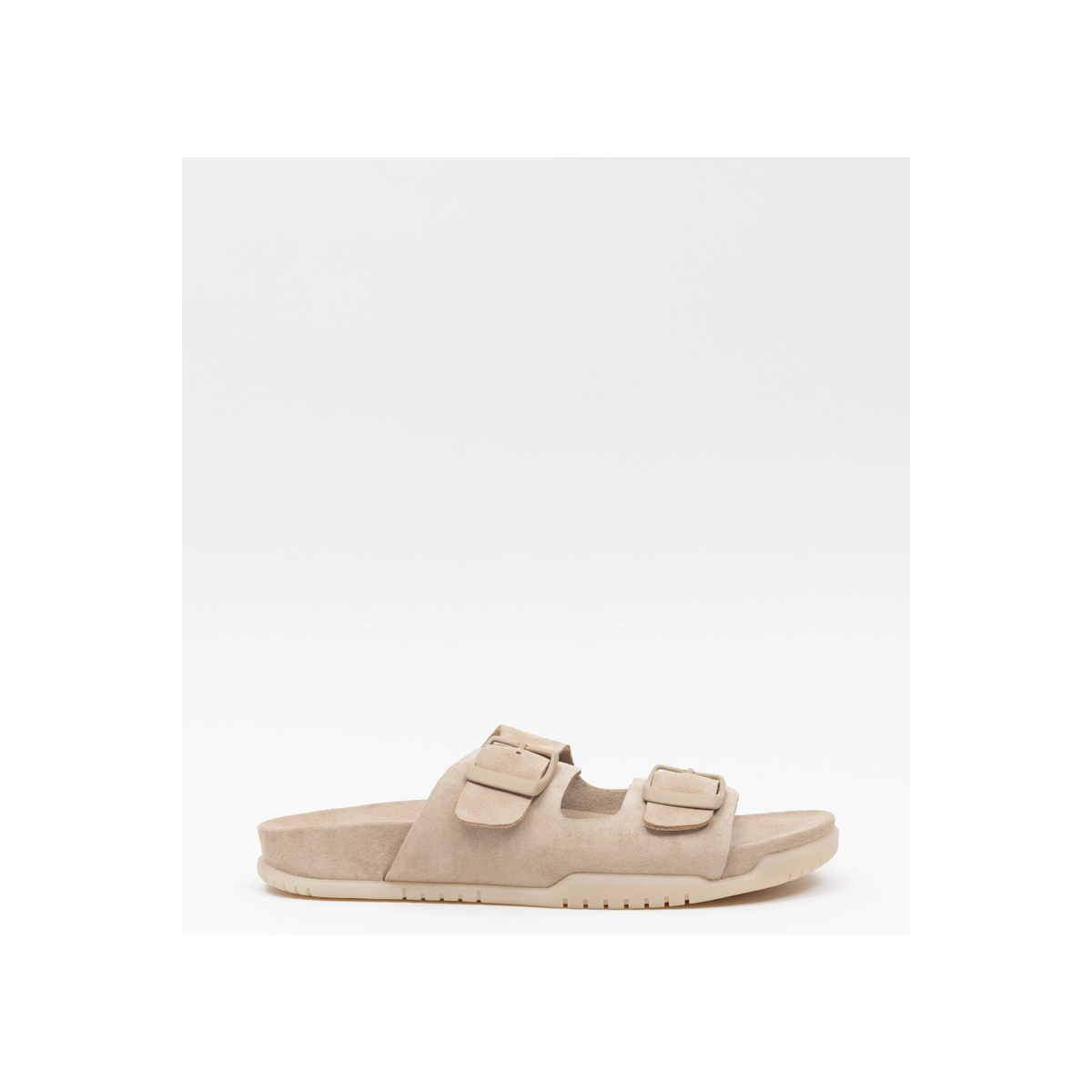 Women's Savannah Hydro-Suede Slide sandal by Oncept with water-repellent material and contoured footbed in sand castle color.