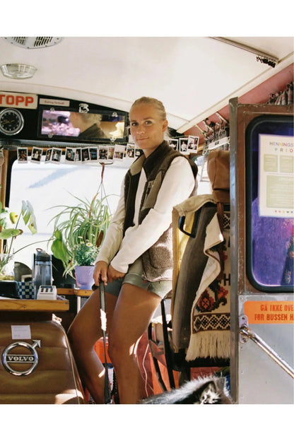 Women's Heroes Wool Fleece Vest - Cowboy - DUNE + SALT