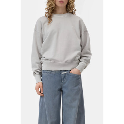 Closed Women's Organic Cotton Sweatshirt - Stoneleaf Green Gray